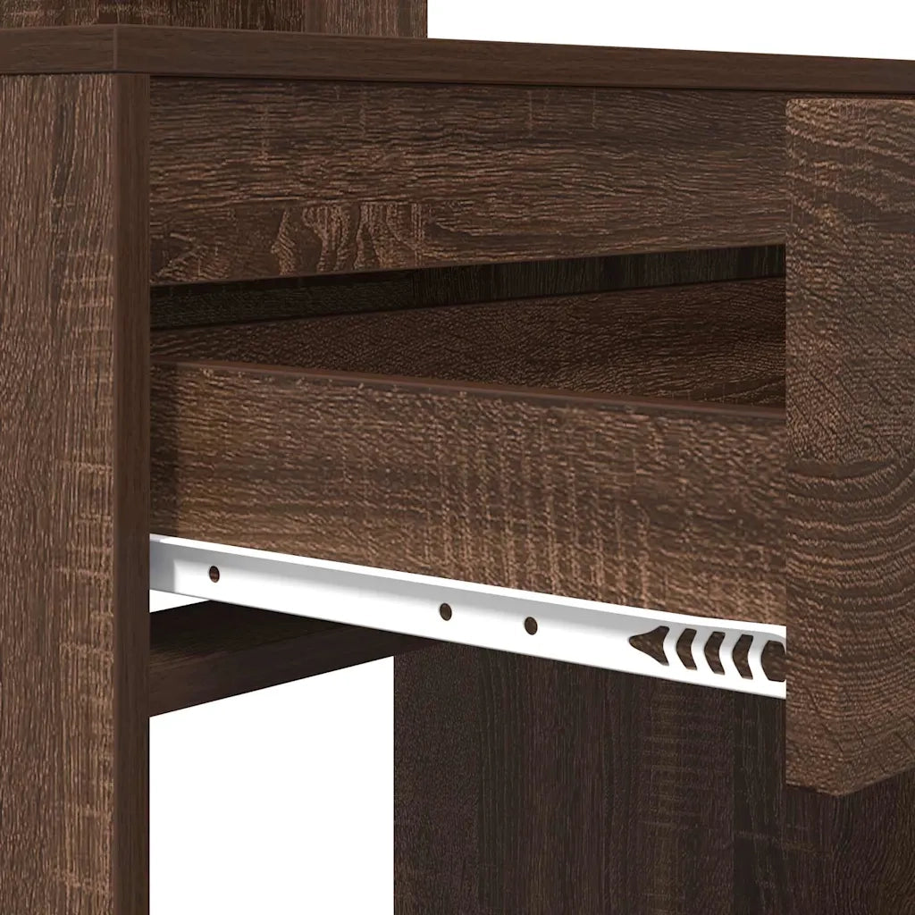 Tavoli da Trucco per Camera da Letto Rovere Marrone 888994