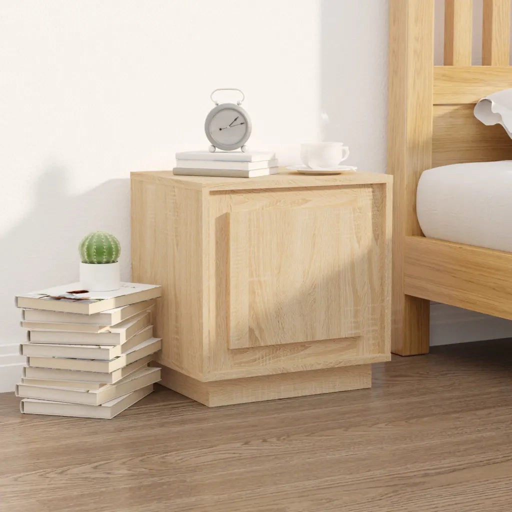 Set di 2 Comodini | Armadio da Notte | Mobiletto da notte Rovere Sonoma 44x35x45 cm in Legno Multistrato