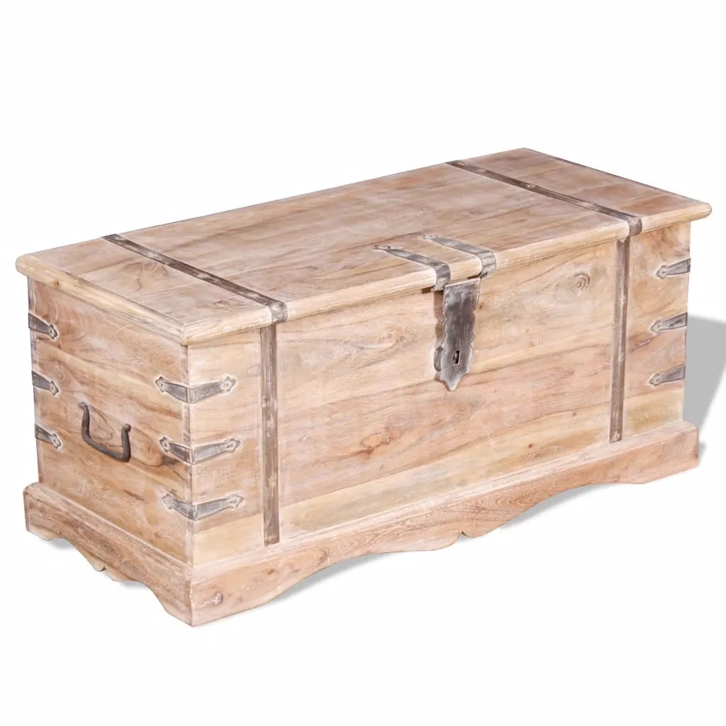 Cassapanca-Baule-Armadietto contenitore in Legno Acacia