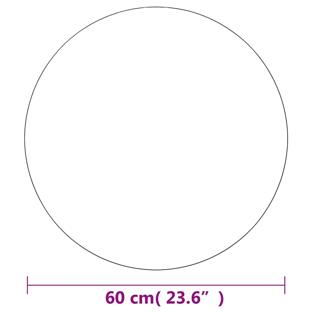 Specchio da Parete-Specchio a Muro-Specchio Decorativo 60 cm in Vetro Circolare
