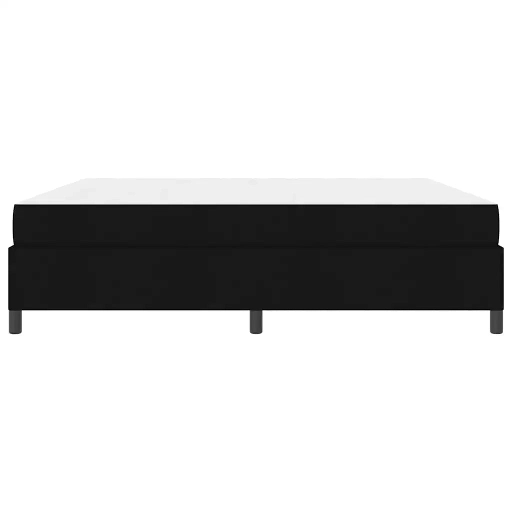vidaXL Letto a molle Nero e Nero 200 x 200 cm