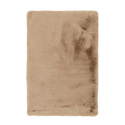 Tappeto da bagno Rabbit Beige in pelliccia sintetica