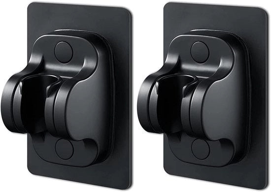 Sostegno per Doccia 2 Pezzi - Regolabile Articolo di Supporto per Parete per Bagno con Stelo Adesivo - Sostegno per Doccia Manuale - Installazione Facile