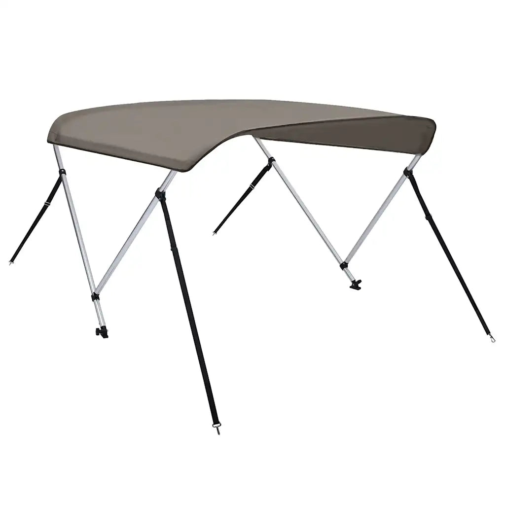Bimini di Prua con Tendalino 2 Archi Grigio 150x120x110 cm