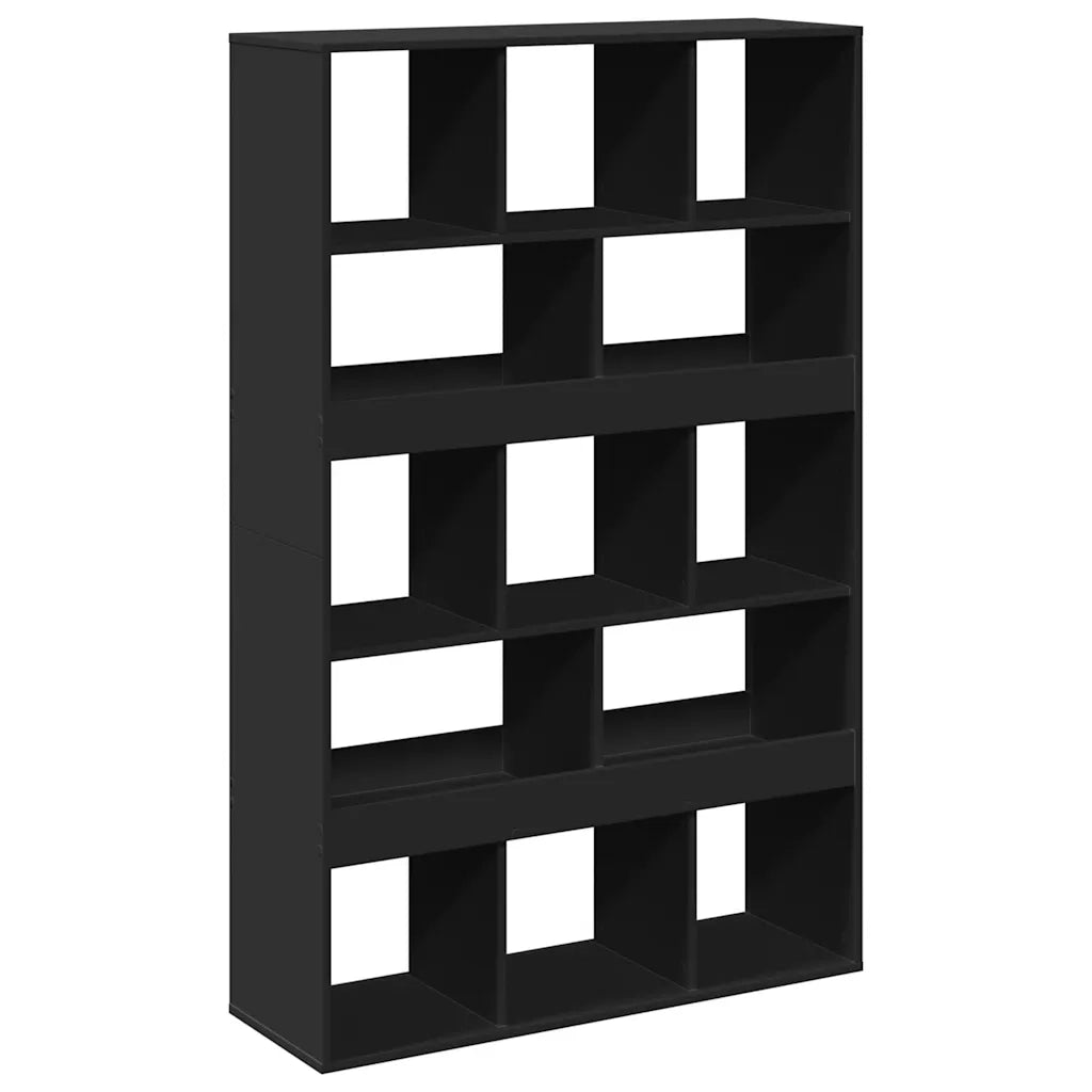 Libreria-Scaffale per Libri-Mobile di Stoccaggio Nera 100x33x156,5 cm in Truciolato 207935