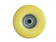 RUOTA PER CARRELLO PU PIENA MM.260 CERCHIO IN ACCIAIO VERNICIATO  ø mm.260x85 foro mm.20    ALTE