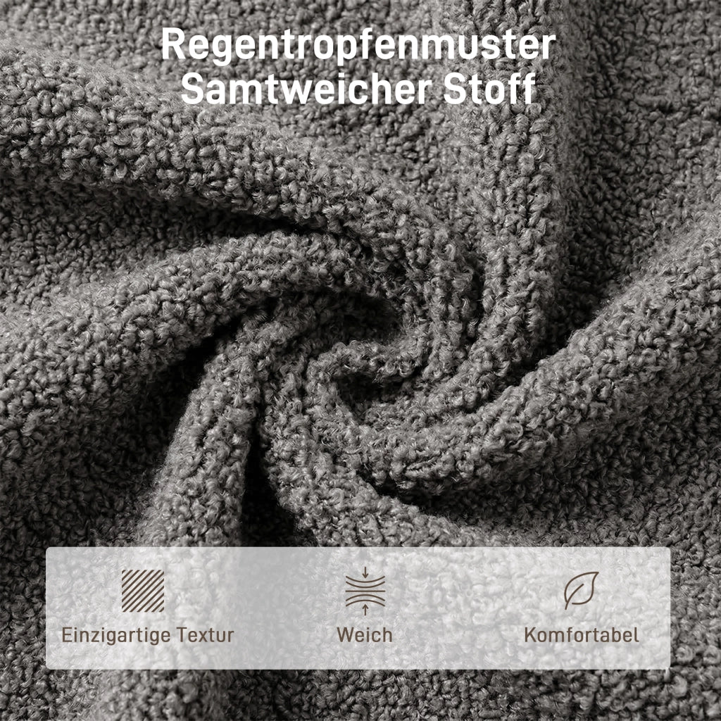 Poltrona girevole reclinabile massaggiante con poggiapiedi ¨C Minimal ¨C Grigio