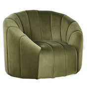 Poltrona in velluto verde scuro in tessuto morbido Design contemporaneo e retrò Seduta imbottita e schienale basso