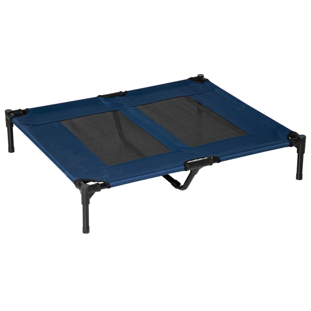 Lettino Rialzato per Cani ¨C Xylo ¨C Tessuto Rete 600D Blu 91.5x76.2x18cm