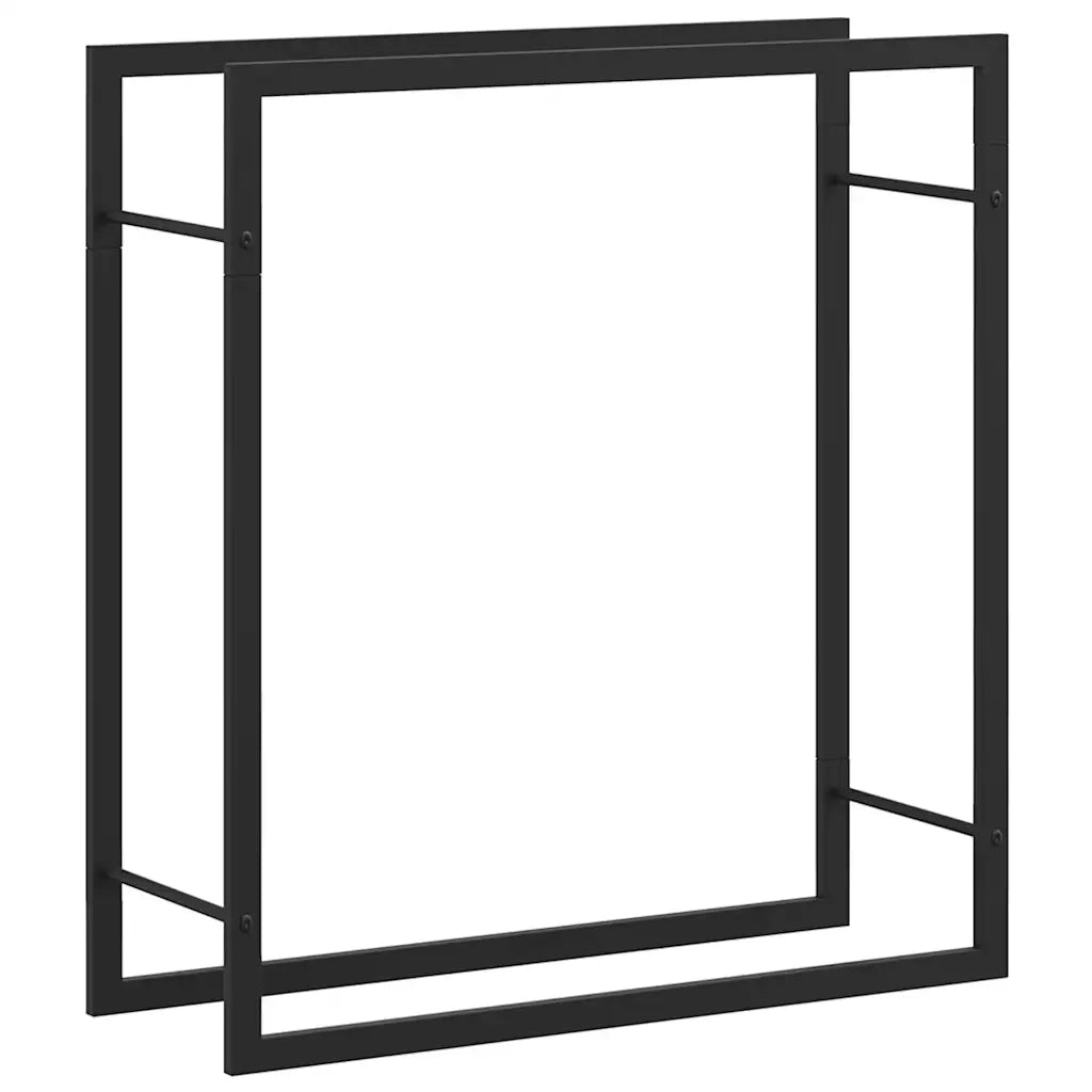 Portalegna Nero Opaco 80x28x86 cm in Acciaiocod mxl 102733