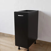 Mobile Base 30 Compreso Di Anta. H 72 Cm L 30 Cm P 55.5 Cm. Spedizione In Kit Nero