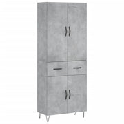 Buffet credenza cassettiera mobiletto mobile contenitore organizer cucina soggiorno salotto alto 69,5 x 34 x 180 cm legno ingegnerizzato grigio 02_0034701