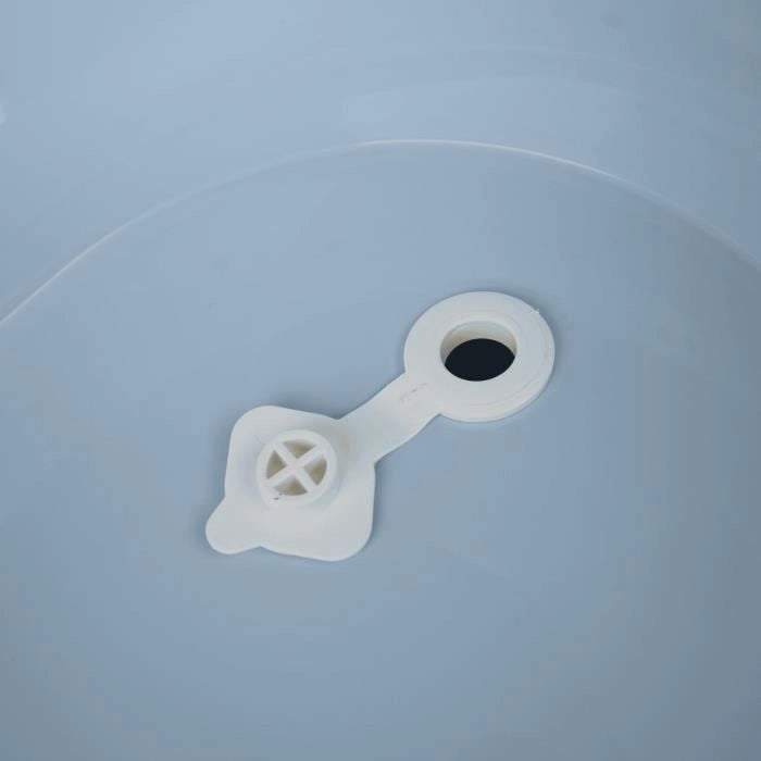 KIT VASCA THERMOBABY VASCO Fleur Bleue: vasca + piedini + tubo di scarico
