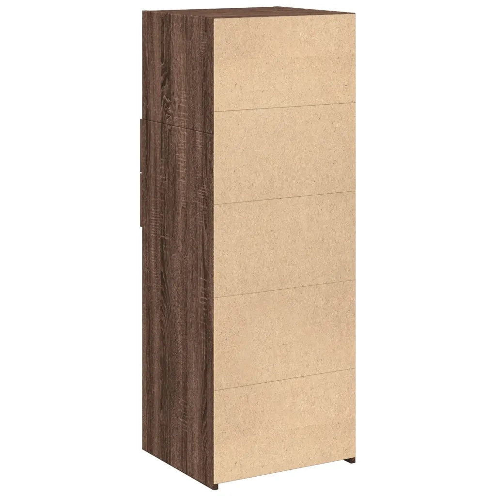 Credenza-Buffet-Armadio da cucina Rovere Marrone 45x42,5x124 cm in Legno Multistrato