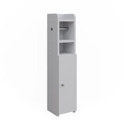 Vicco Armadietto per carta igienica Bianco 17.6 x 82.2 cm con 1 porta