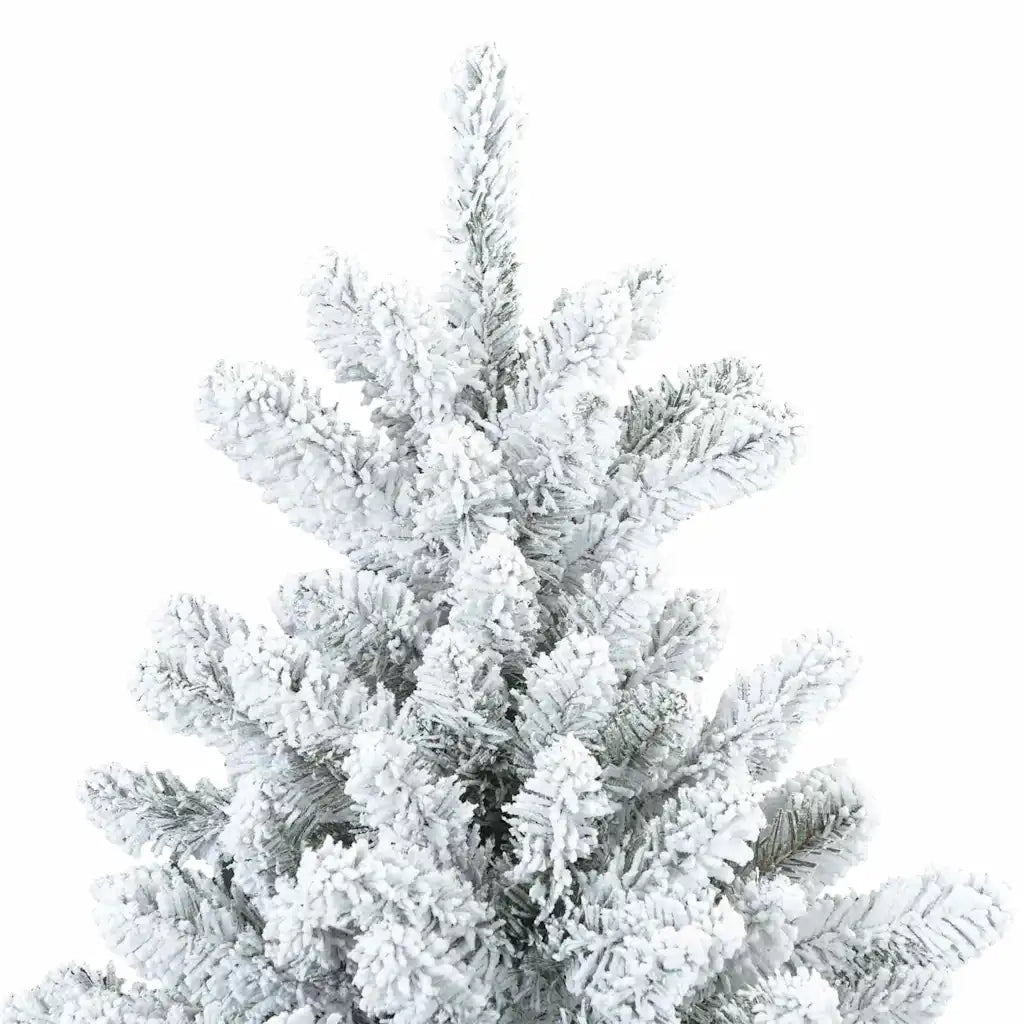 Albero di Natale Artificiale Snodato Foderato di Neve Bianco 42019330