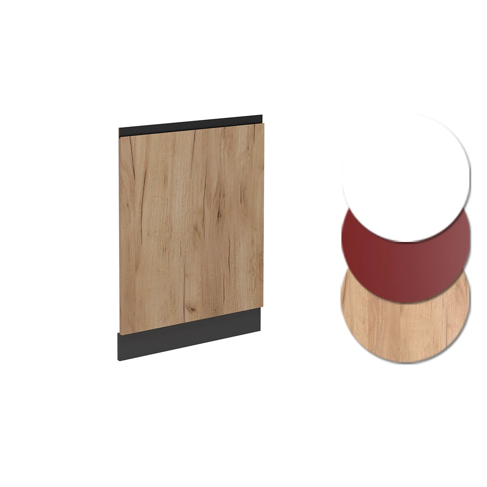 Pannello frontale della lavastoviglie R-Line Rovere dorato/Antracite 60 cm J-Shape, PL Rovere Vicco