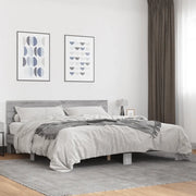 Giroletto Grigio Sonoma 200x200 cm in Legno Multistrato Metallo 3280175