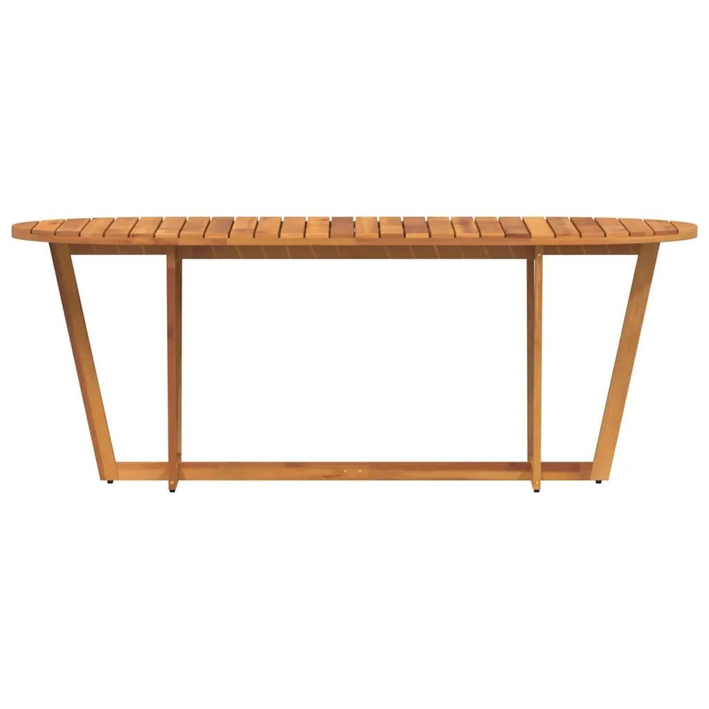 Tavolo da pranzo ovale da giardino 200x90x75 cm in Legno Massello di Acacia 4108137