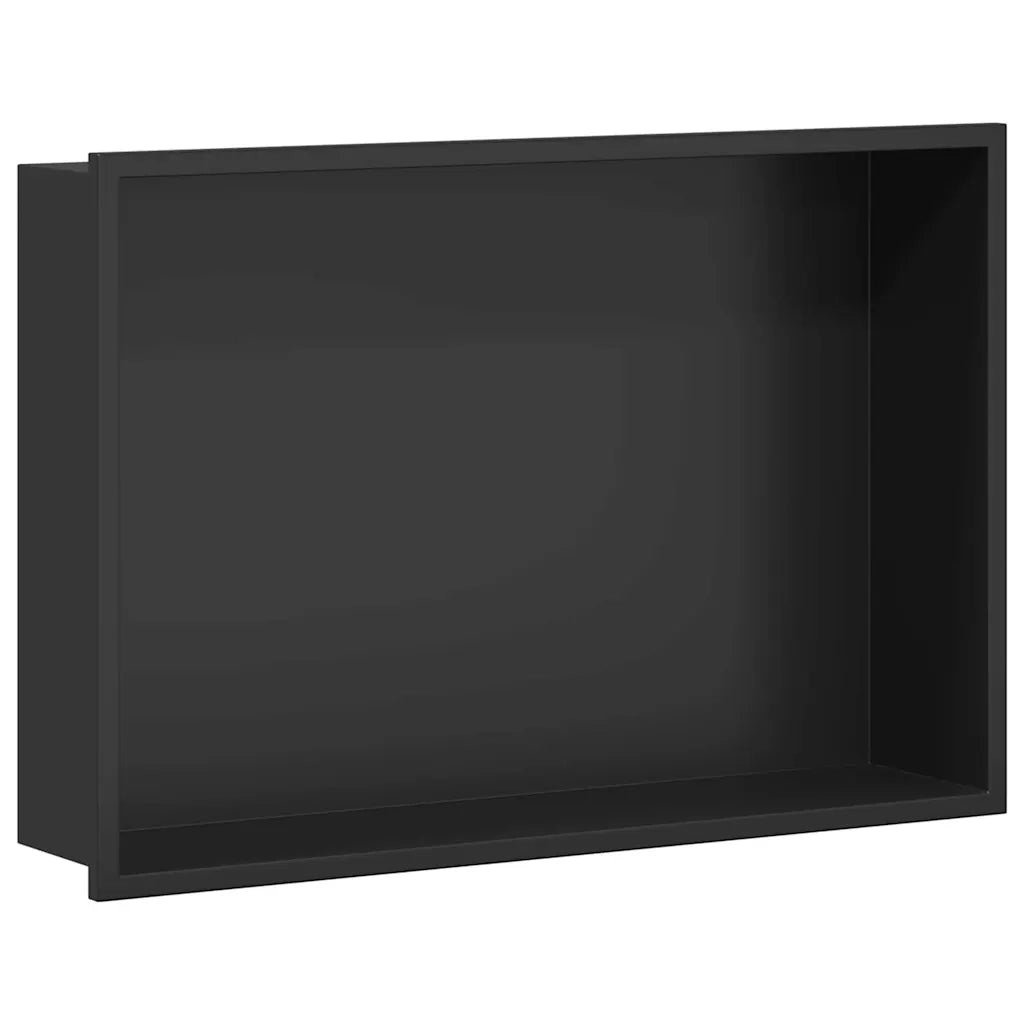 Nicchia per doccia Nero 45 x 30 x 9,5 cm Acciaio inossidabile CFW4521850