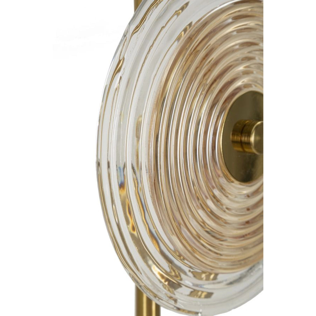 Lampada da Tavolo VKH170, Oro, Metallo, 25x25x63 cm
