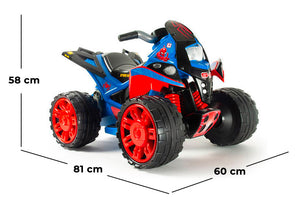 Mini Quad Elettrico per Bambini 12V The Beast Marvel Spiderman