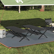 Letto da campeggio pieghevole 2 pcs Nero 193 x 69 x 45 cm 42003181