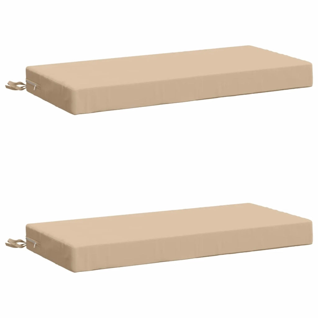 Cuscini per Panchina a 2 Pezzi SOEST 2 pz 100% Poliestere Crema 949509