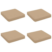 Cuscini per Sedia in 4 Pezzi VUGHT 4 pcs 100% Poliestere Sabbia 946213