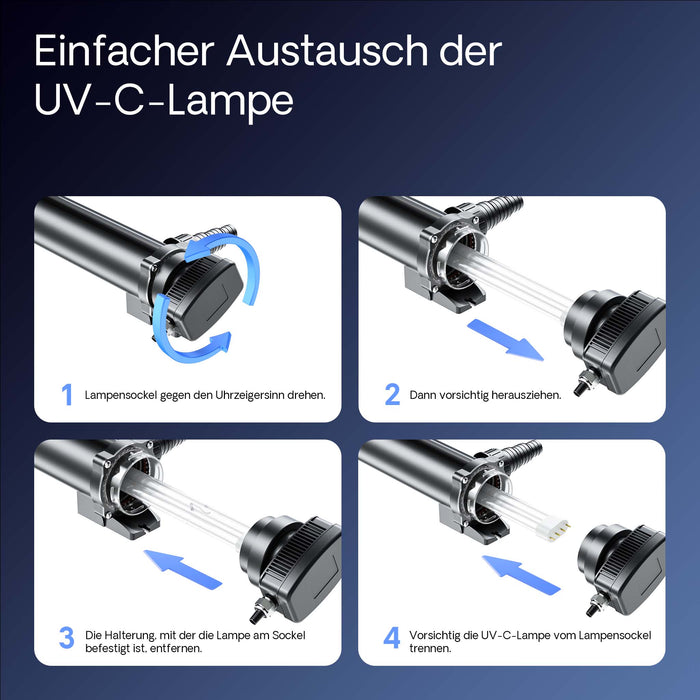 CUV-318 Chiarificatore acqua per laghetti Filtro luminoso 18W