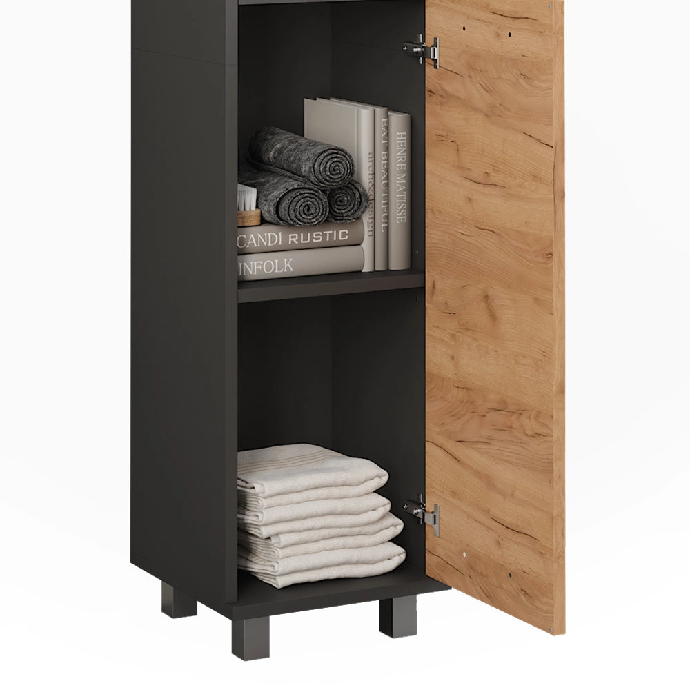 Vicco Mobile alto Antracite/quercia dorata 30.2 x 190 cm con 2 porte