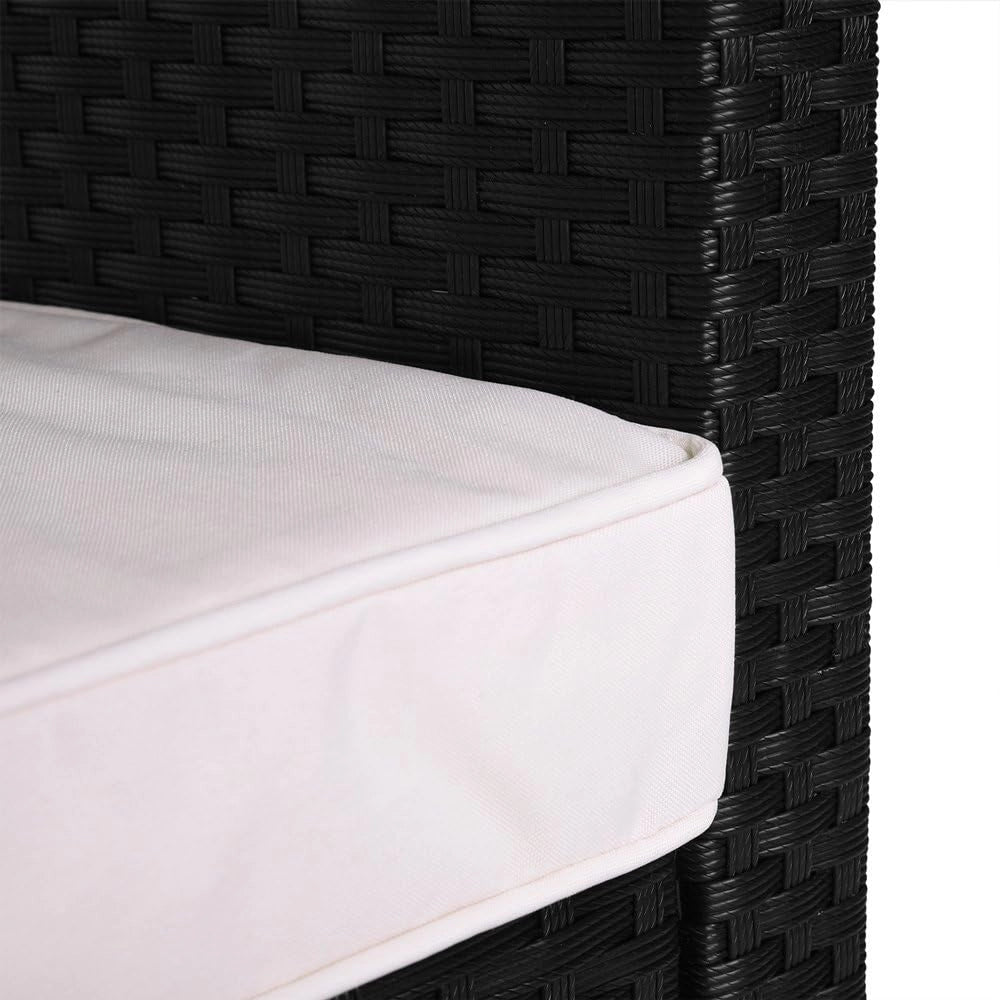® Lounge Angolare Divano in Polyrattan Tavolo Pranzo WPC Salottino Esterno Mobili Giardino Terrazza Outdoor