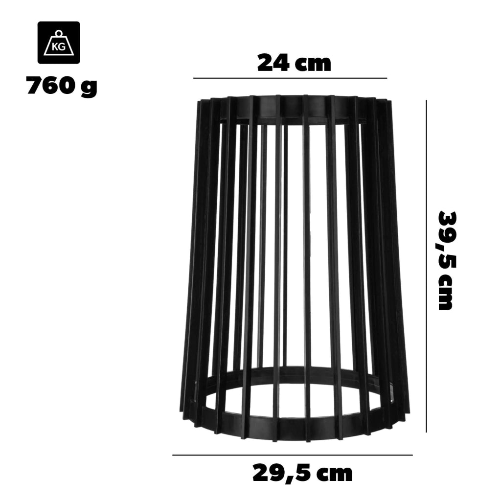 Supporto per fiori e piante KADAX, bifacciale, nero, 39,5 cm.