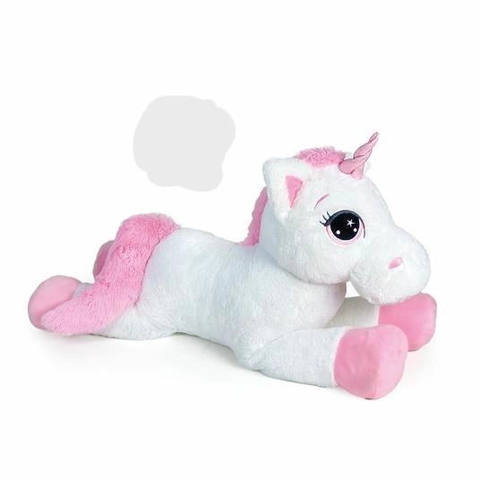Peluche Unicorno steso,120 cm,Decar, Eta 1+