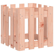 Fioriera | Cassetta per fiori | Vaso Giardino Design Recinzione 40x40x40cm Massello Douglas