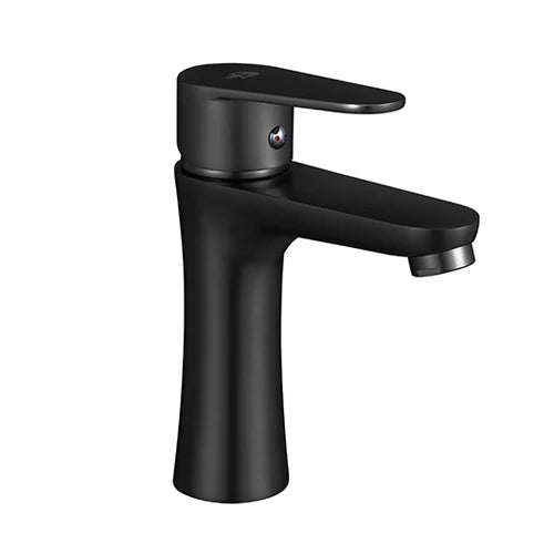 Miscelatore monocomando lavabo DH Nero opaco serie LIZZY