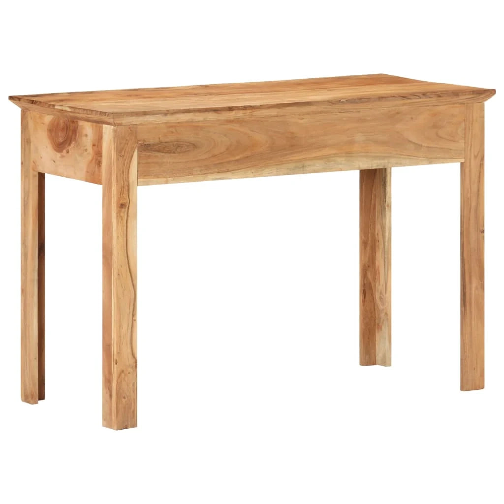 Scrivania tavolo postazione di lavoro mobile per computer studio 110 x 50 x 75 cm legno massello di recupero marrone 02_0023368