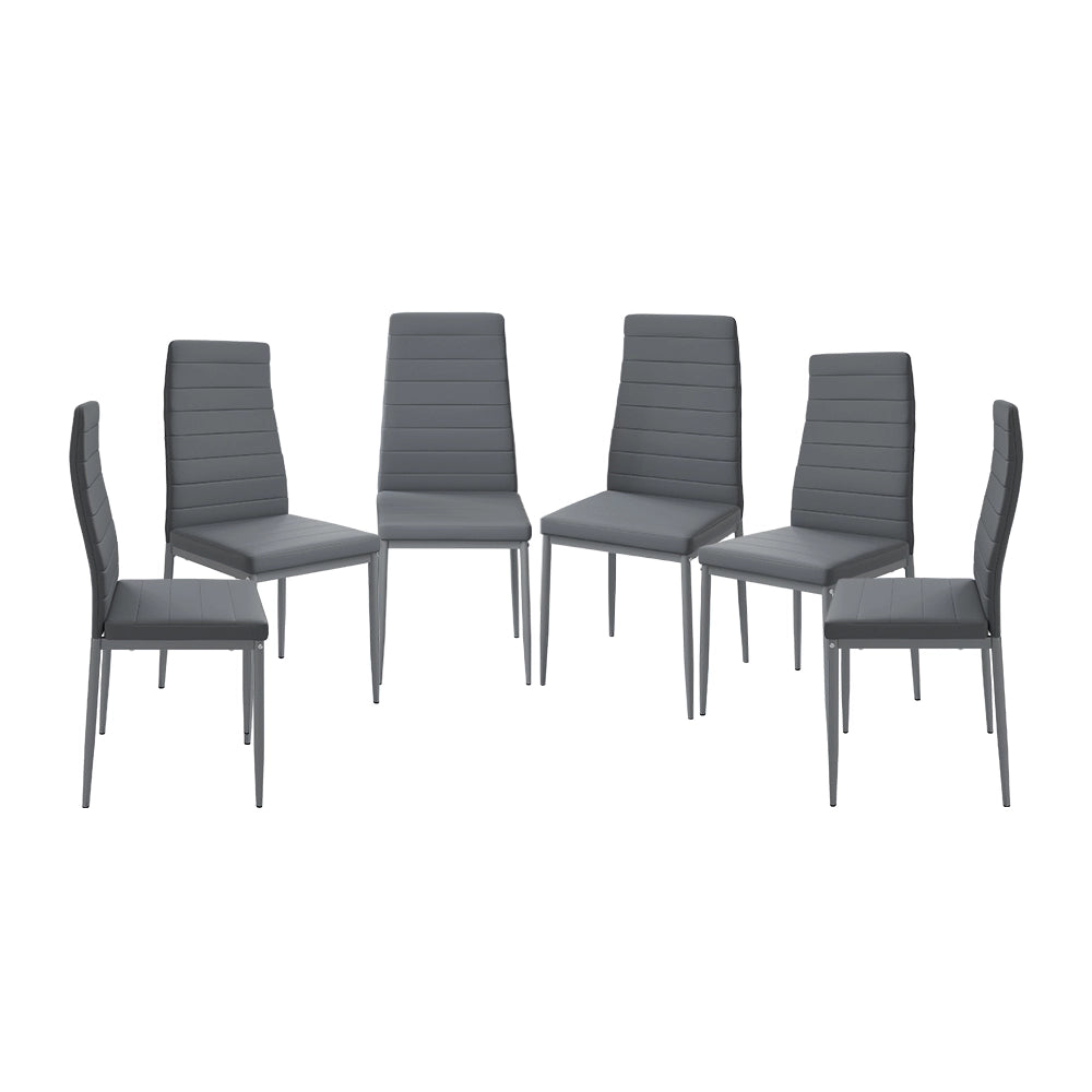 Vicco Sedie Grigio 42.5 x 48 cm Set di 6