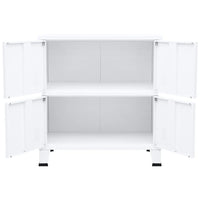 Armadio Classificatore Industriale Bianco 75x40x80 cm Acciaio 339626