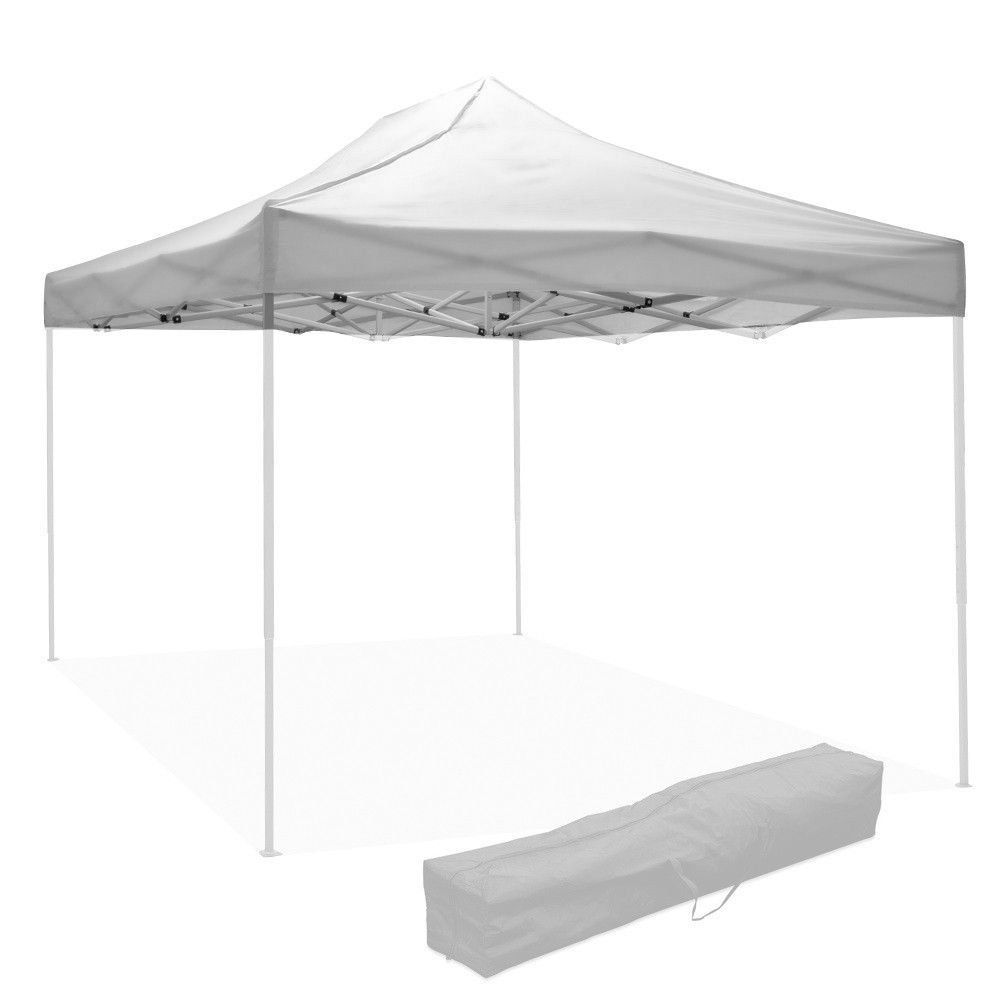 Telo Tetto di Ricambio per Gazebo Pieghevole 2,9x4,3m in Tessuto Oxford 600D Bianco