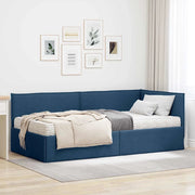 Struttura Letto Angolare con Materasso 2 pcs Blu Velluto 3394020