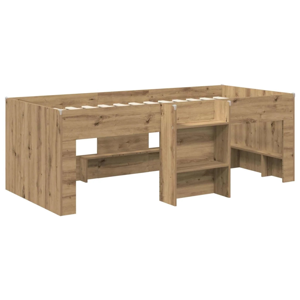Letto Alto per Bambini Rovere Artigianale 193 x 96,1 x 68,5 cm 3422594