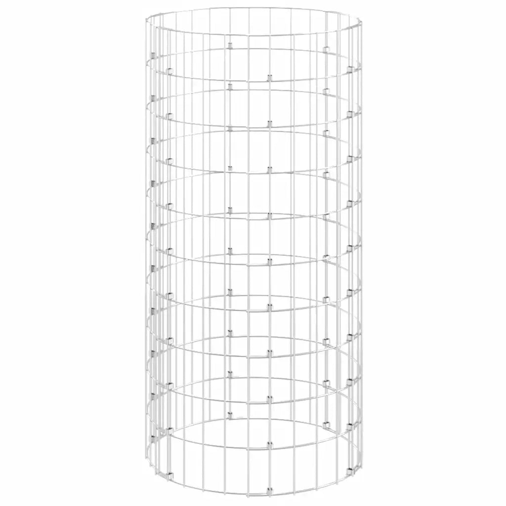Compostiera da Giardino Ã˜50x100 cm in Acciaio Zincato cod mxl 48595