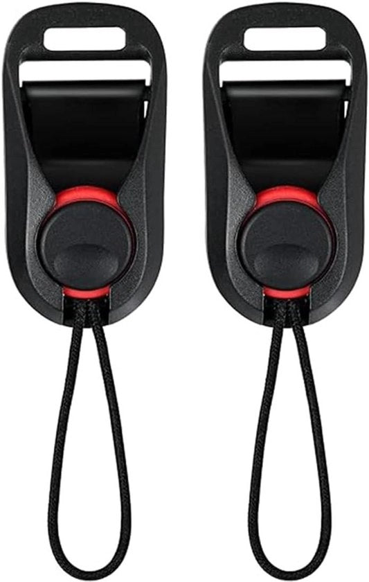 Set di 2 adattatori di chiusura cameraria universali con connettori veloci. Ideali per fotografi.