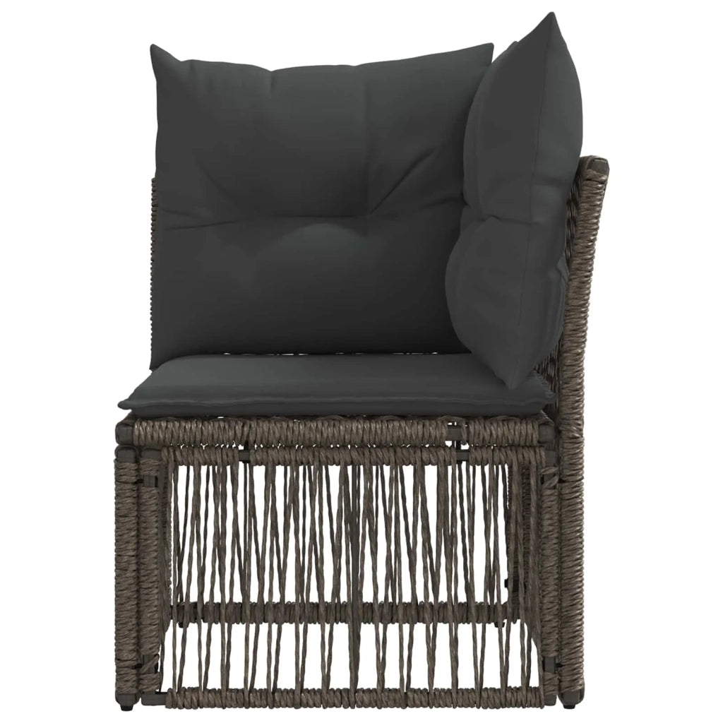 Unità divano angolare Grigio polyrattan 42026711
