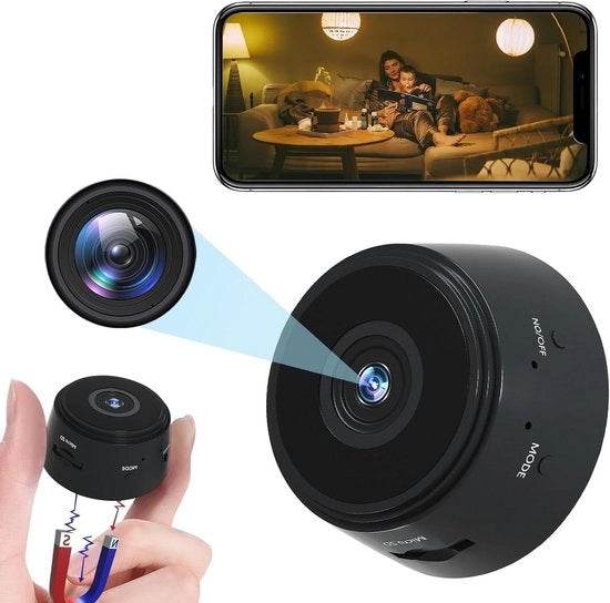 Cassa per la registrazione video 1080p HD mini Wi-Fi per la sorveglianza nascosta per interni ed esterni - Lunga durata della batteria camera di sorveglianza