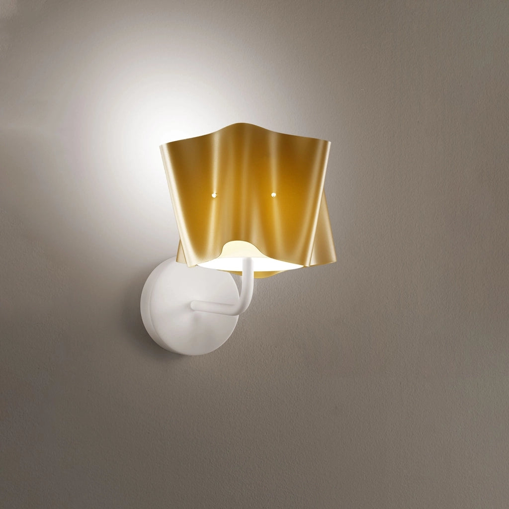 Applique Moderna Folio Polilux ® New Gold E Metallo 1 Luce E27