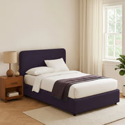 Telford, Letto Piazza e Mezza Sfoderabile Made in Italy, Viola