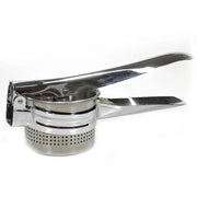 Trade Shop - Schiacciapatate A Pressione In Acciaio Inox Con Doppia Foratura Per Purè Passati 27 Cm -