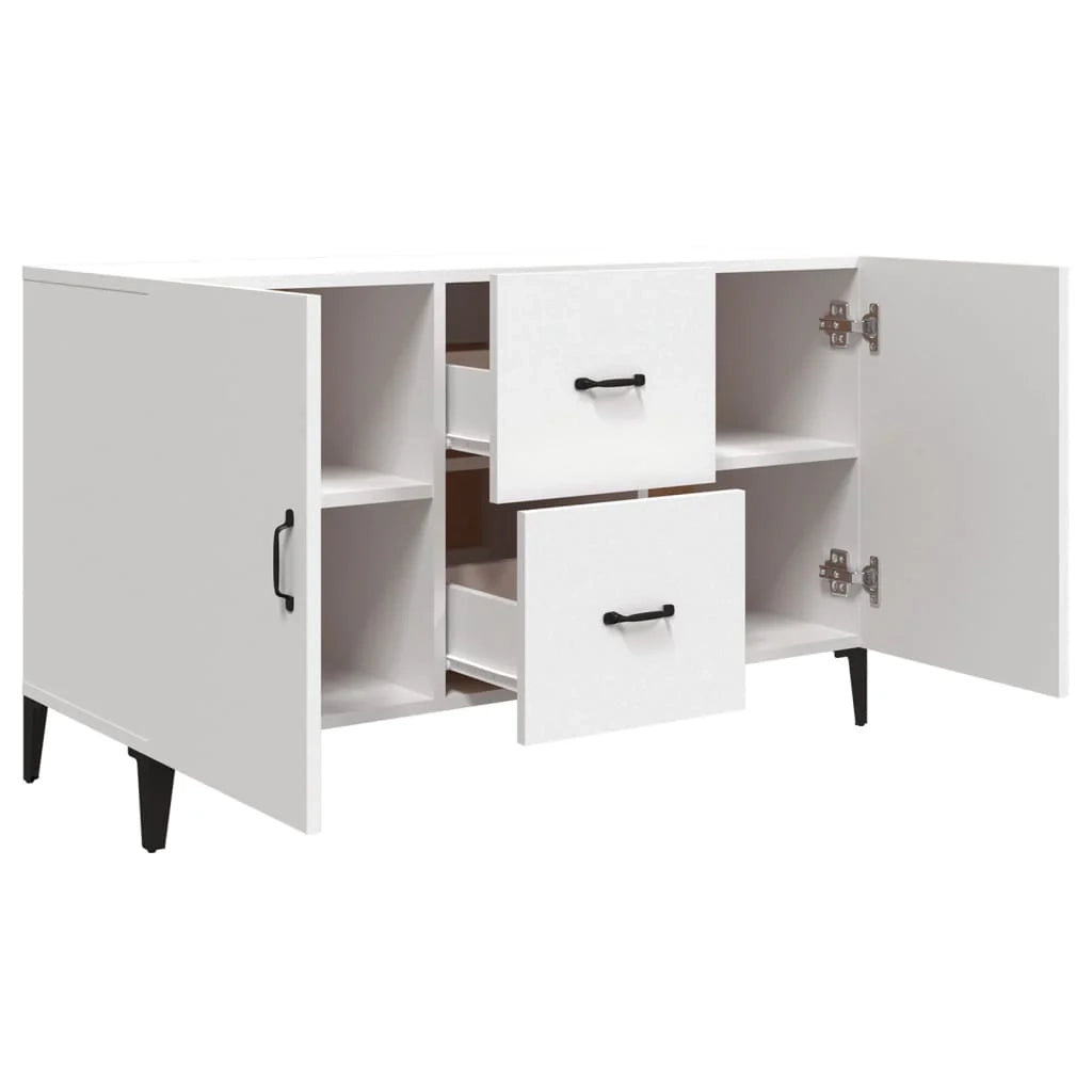 Buffet credenza cassettiera armadio mobile contenitore organizer per cucina soggiorno salotto 100 x 36 x 60 cm legno ingegnerizzato bianco 02_0030167